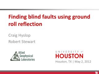 Finding blind faults using ground roll reflection