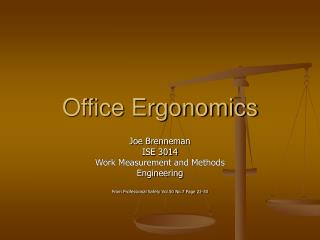 Office Ergonomics