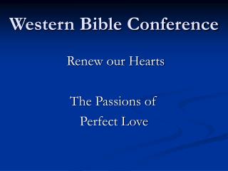 Western Bible Conference