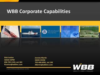 WBB Corporate Capabilities