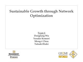 Sustainable Growth through Network Optimization