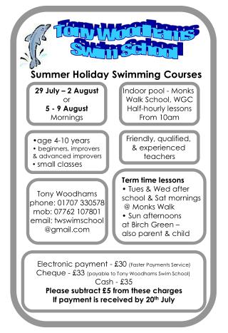 Tony Woodhams Swim School