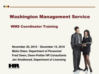 Washington Management Service WMS Coordinator Training