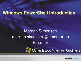 Windows PowerShell Introduction