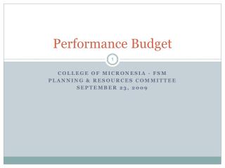 Performance Budget