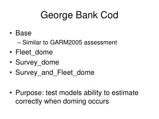 George Bank Cod