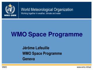 WMO Space Programme