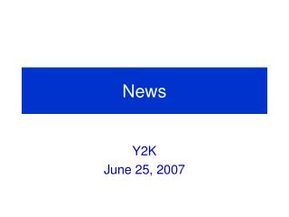 News