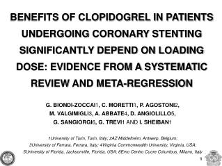 BENEFITS OF CLOPIDOGREL IN PATIENTS UNDERGOING CORONARY STENTING SIGNIFICANTLY DEPEND ON LOADING DOSE: EVIDENCE FROM A S