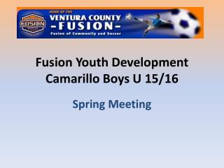 Fusion Youth Development Camarillo Boys U 15/16