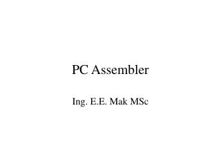 PC Assembler