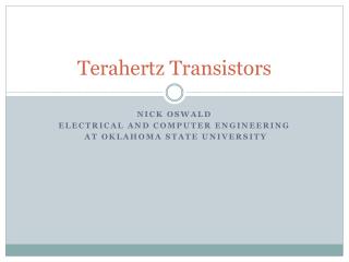 Terahertz Transistors