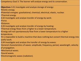 Potential vs. Kinetic Energy