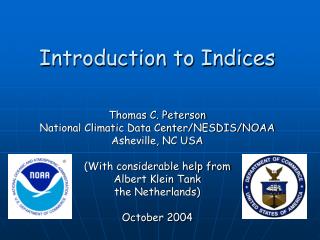 Introduction to Indices