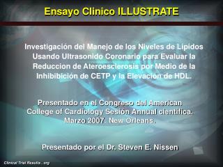 Ensayo Clinico ILLUSTRATE