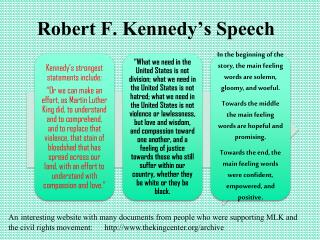 Robert F. Kennedy’s Speech