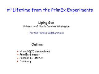 π 0 Lifetime from the PrimEx Experiments