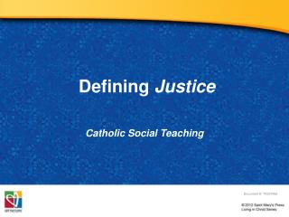 Defining Justice