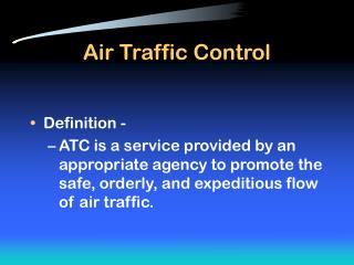 Air Traffic Control