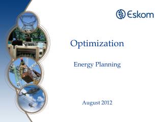 Optimization Energy Planning August 2012