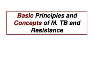 Basic Principles and Concepts of M. TB and Resistance