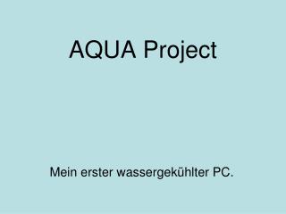 AQUA Project