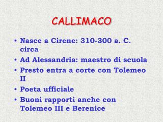 CALLIMACO