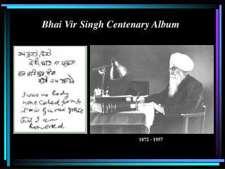 Bhai Vir Singh Centenary Album