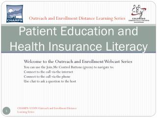 Patient Education and Health Insurance Literacy