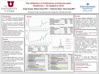 The Utilization of Infobuttons at Intermountain Healthcare – An Update In 2010