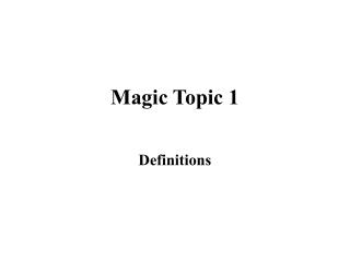 Magic Topic 1