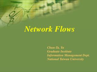 Network Flows