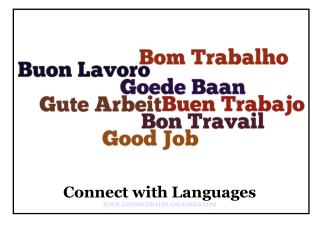 Connect with Languages WWW.CONNECTWITHLANGUAGES.COM