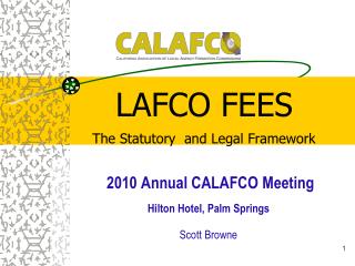 LAFCO FEES The Statutory and Legal Framework