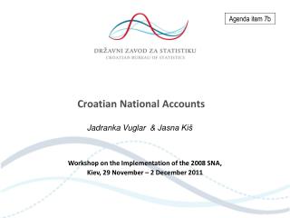 Croatian National Accounts
