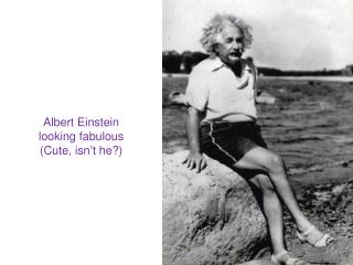 Albert Einstein looking fabulous (Cute, isn’t he?)