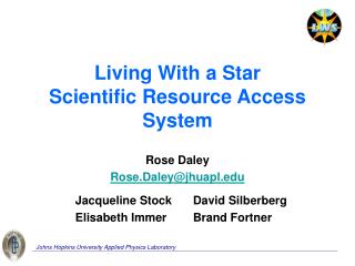 Living With a Star Scientific Resource Access System