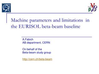 Machine parameters and limitations in the EURISOL beta-beam baseline