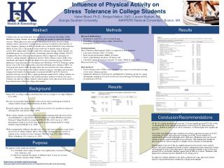 Influence of Physical Activity on Stress Tolerance in College Students