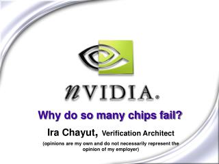 Why do so many chips fail?