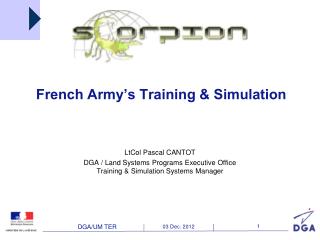 French Army’s Training &amp; Simulation