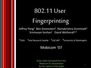 802.11 User Fingerprinting