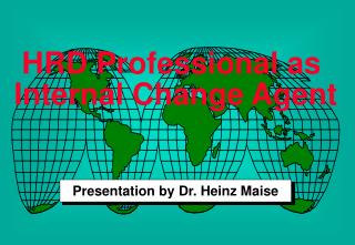 HRD Professional as Internal Change Agent