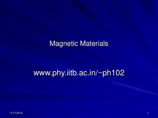 Magnetic Materials