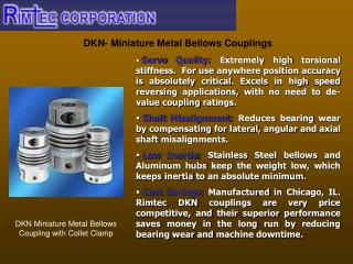 DKN- Miniature Metal Bellows Couplings