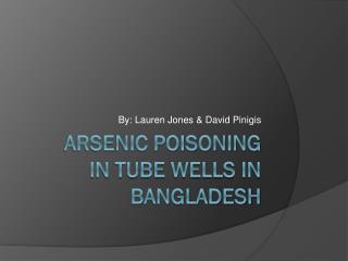 Arsenic Poisoning in tube wells in bangladesh