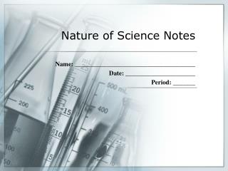 Nature of Science Notes