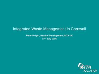 Integrated Waste Management in Cornwall