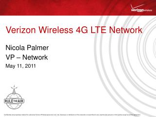 Verizon Wireless 4G LTE Network