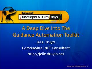 A Deep Dive Into The Guidance Automation Toolkit
